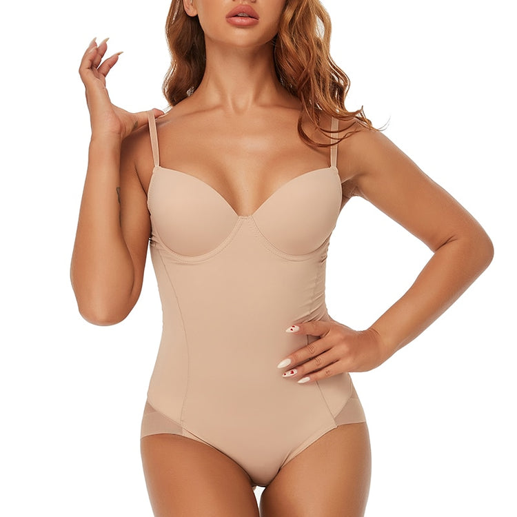 Body modellante contenitivo beige con coppe | Glimpse™