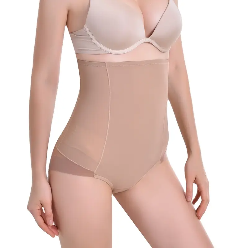 Slip modellante a vita alta colore carne – intimo modellante shapewear donna Glimpse™