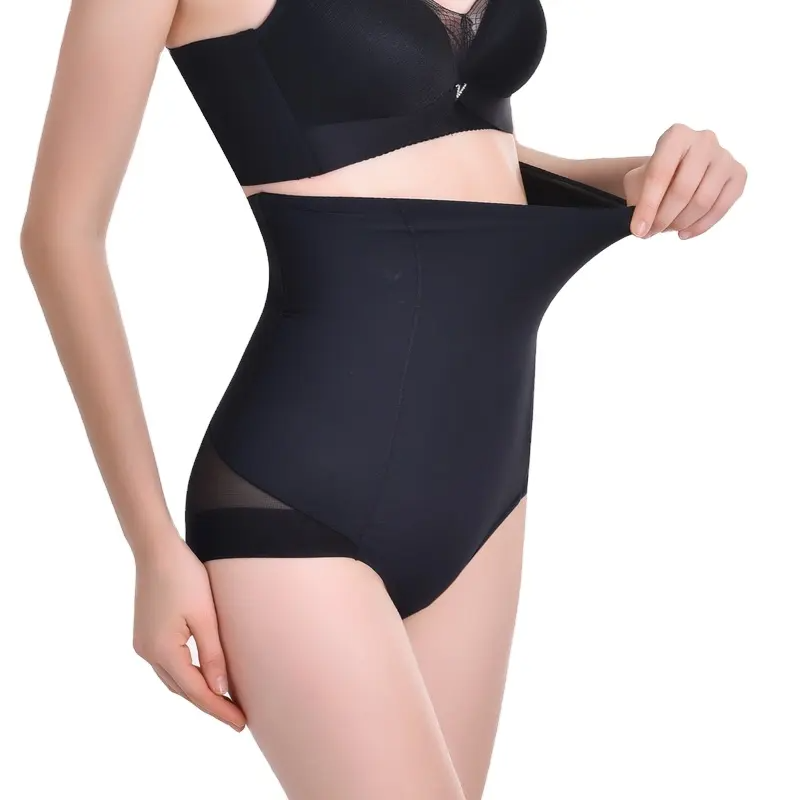 Slip modellante a vita alta colore nero – intimo modellante shapewear donna Glimpse™